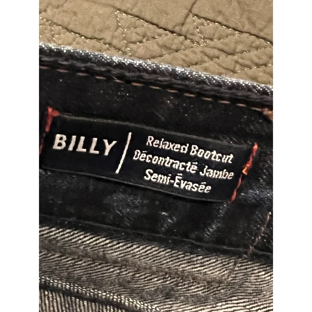 True Religion Men's Dark Blue Jeans Size 36 Relaxed Bootcut 